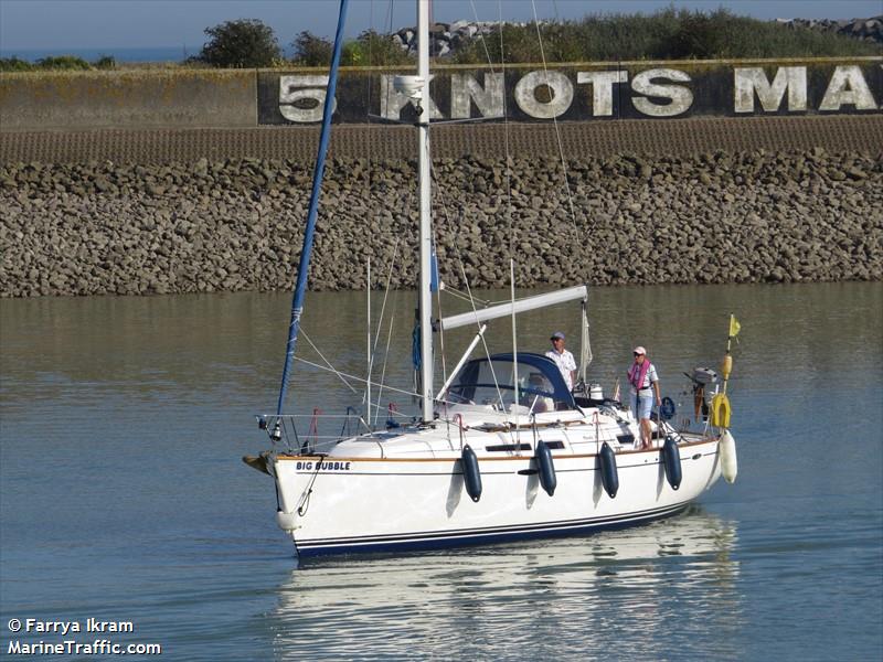 big bubble (Sailing vessel) - IMO , MMSI 235061511, Call Sign VSRB7 under the flag of United Kingdom (UK)