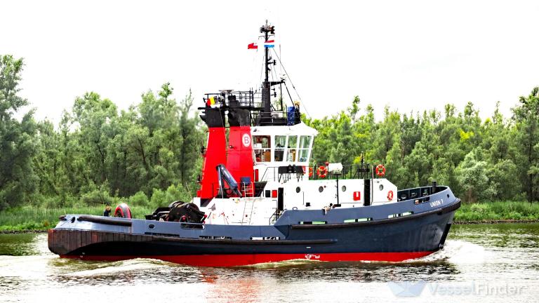 union 7 (Tug) - IMO 9120164, MMSI 205188000, Call Sign ORKU under the flag of Belgium