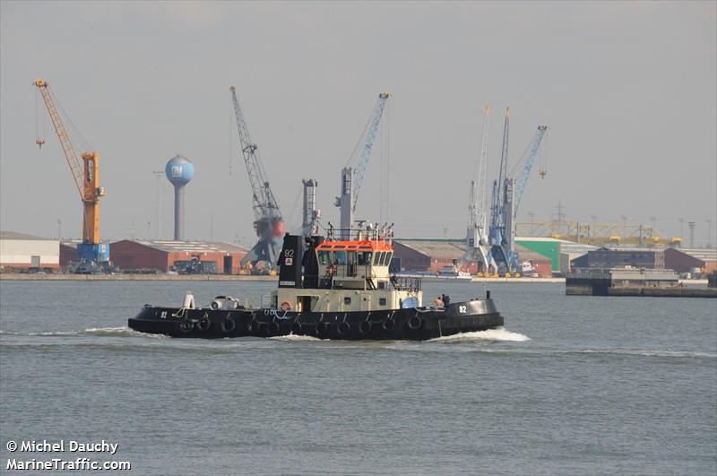 tug 92 (Tug) - IMO , MMSI 205203390, Call Sign OT 2033 under the flag of Belgium