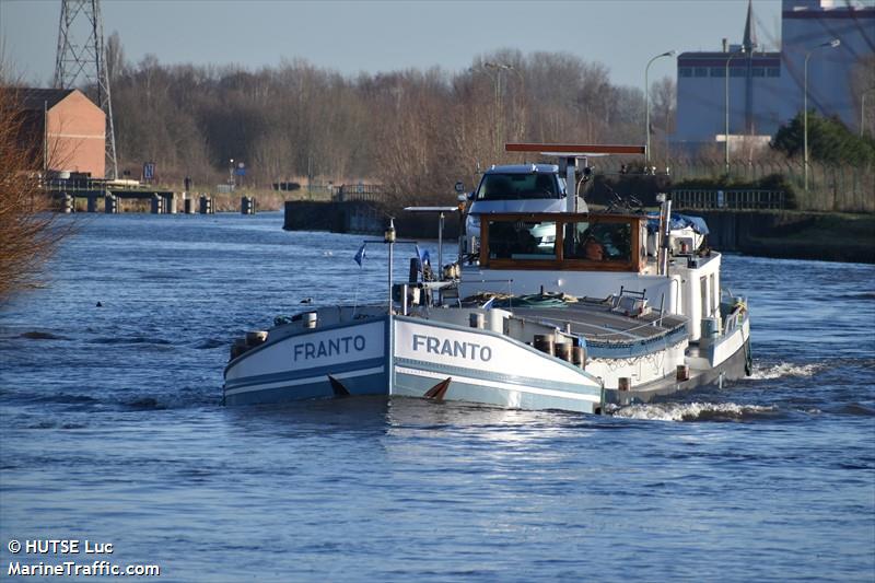franto (Unknown) - IMO , MMSI 205288790, Call Sign OT2887 under the flag of Belgium