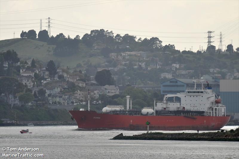 eupen (LPG Tanker) - IMO 9177806, MMSI 205543000, Call Sign ONCS under the flag of Belgium