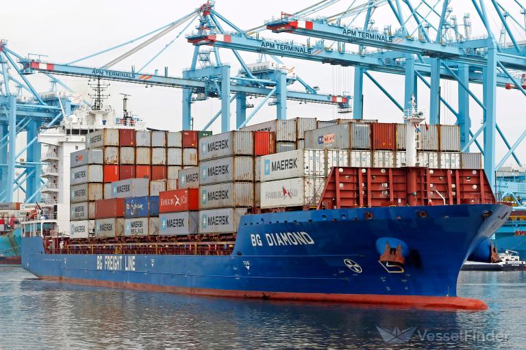 bg diamond (Container Ship) - IMO 9803675, MMSI 212637000, Call Sign 5BVG4 under the flag of Cyprus
