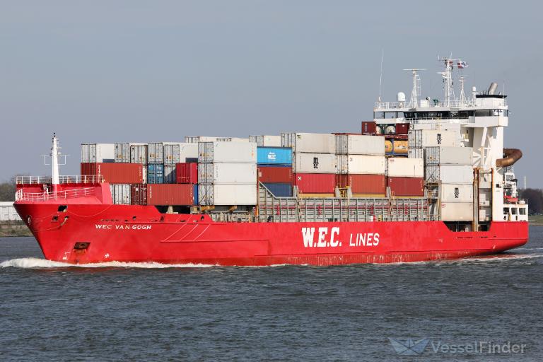 wec van gogh (Container Ship) - IMO 9246566, MMSI 212641000, Call Sign C4TK2 under the flag of Cyprus