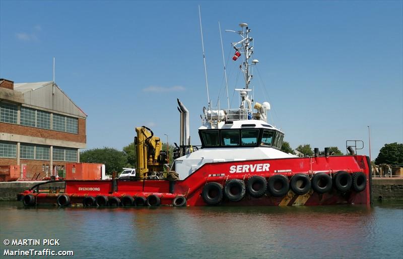 server (Tug) - IMO 9364538, MMSI 219024194, Call Sign OXBO2 under the flag of Denmark