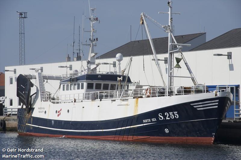 north sea (Fishing vessel) - IMO , MMSI 219762000, Call Sign OVSZ under the flag of Denmark