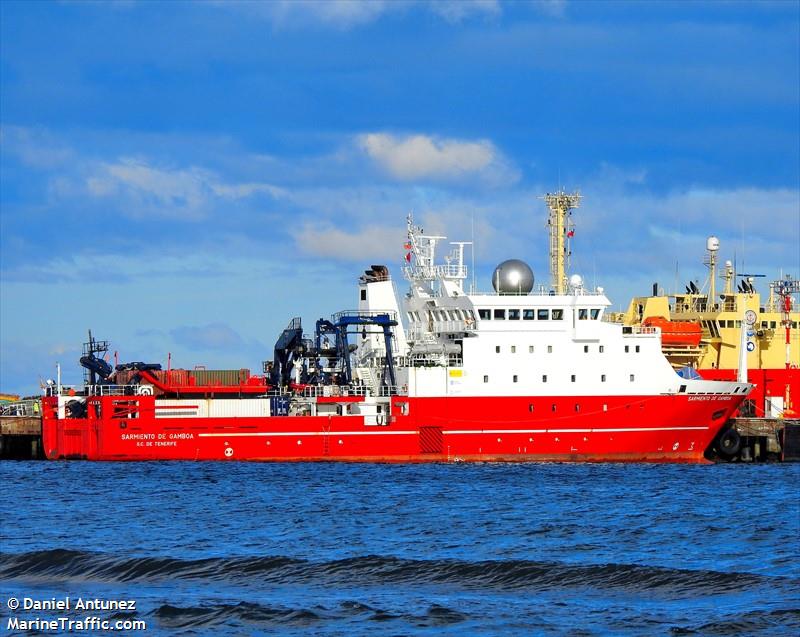 sarmiento de gamboa (Research Vessel) - IMO 9335238, MMSI 224713000, Call Sign EAKF under the flag of Spain