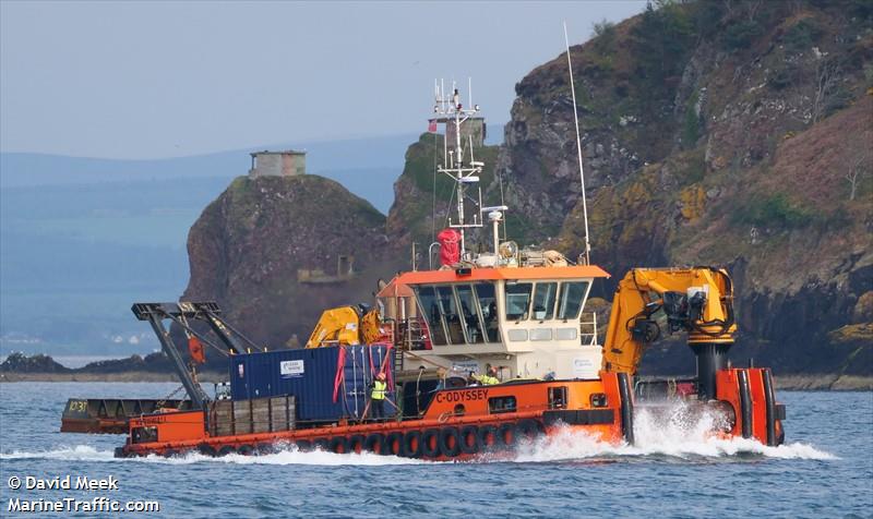 c-odyssey (Utility Vessel) - IMO 9636307, MMSI 235088132, Call Sign 2ETW7 under the flag of United Kingdom (UK)