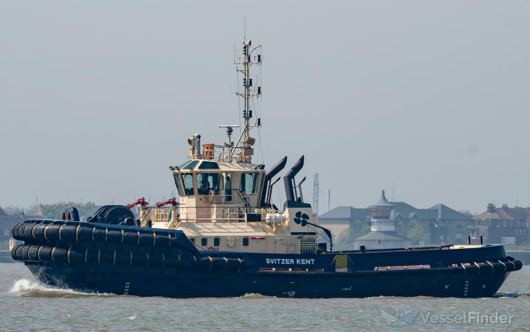 svitzer kent (Tug) - IMO 9695602, MMSI 235113125, Call Sign 2IVK9 under the flag of United Kingdom (UK)