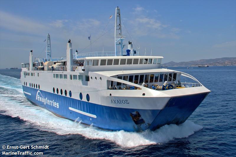 achaeos (Passenger/Ro-Ro Cargo Ship) - IMO 9411903, MMSI 239056300, Call Sign SYMW under the flag of Greece