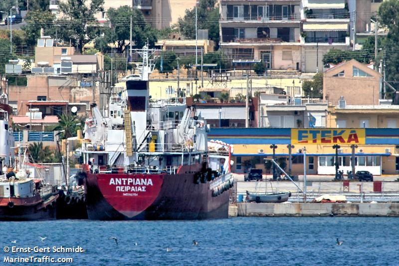 adriana (Chemical Tanker) - IMO 7427154, MMSI 240666000, Call Sign SXGS under the flag of Greece