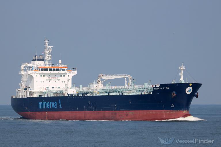 minerva tychi (Chemical/Oil Products Tanker) - IMO 9723291, MMSI 241372000, Call Sign SVCD7 under the flag of Greece