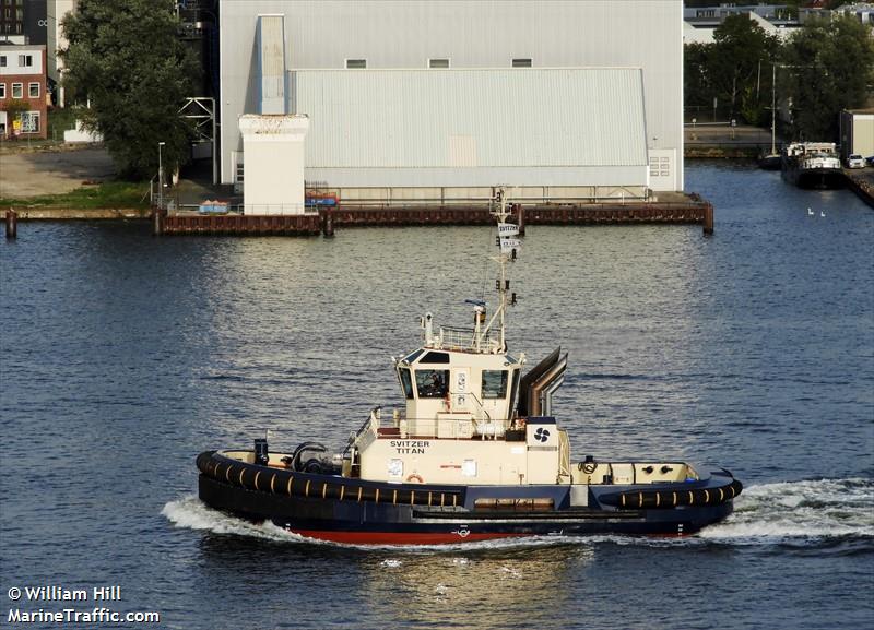 svitzer titan (Tug) - IMO 9780055, MMSI 244050199, Call Sign PCZM under the flag of Netherlands