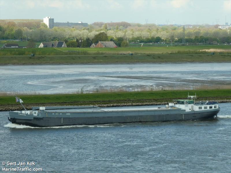 tyda-kyra (Cargo ship) - IMO , MMSI 244690132, Call Sign PH5050 under the flag of Netherlands