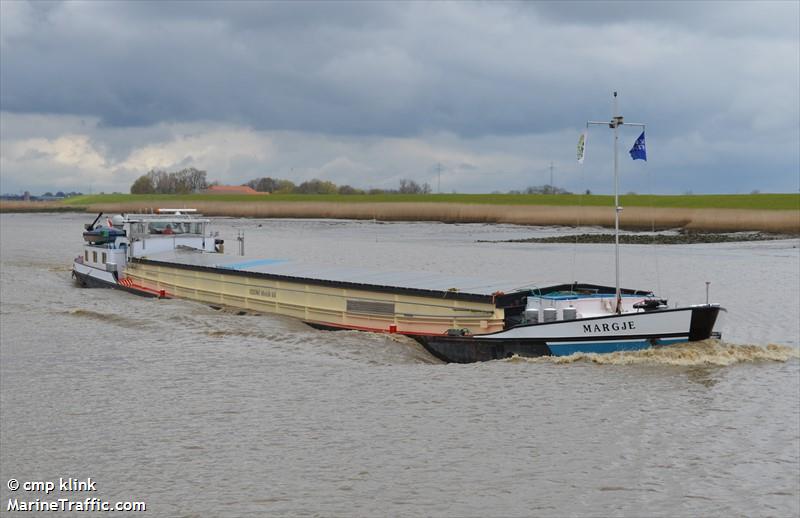 margje (Cargo ship) - IMO , MMSI 244830189, Call Sign PH4101 under the flag of Netherlands