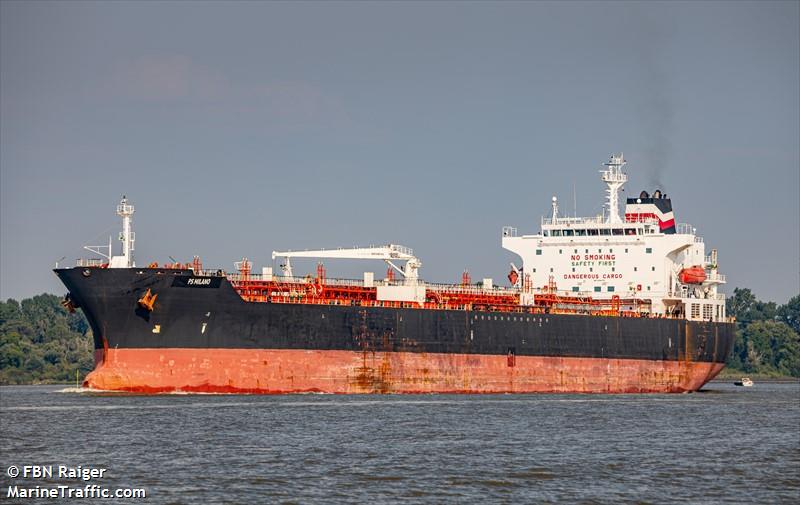 ps milano (Chemical/Oil Products Tanker) - IMO 9396787, MMSI 247431400, Call Sign IBUZ under the flag of Italy