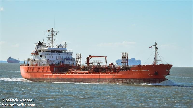 philipp essberger (Chemical/Oil Products Tanker) - IMO 9191163, MMSI 255714000, Call Sign CQSJ under the flag of Madeira