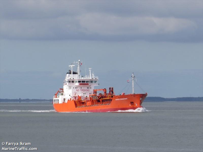 patricia essberger (Chemical/Oil Products Tanker) - IMO 9212486, MMSI 255805754, Call Sign CQCD under the flag of Madeira