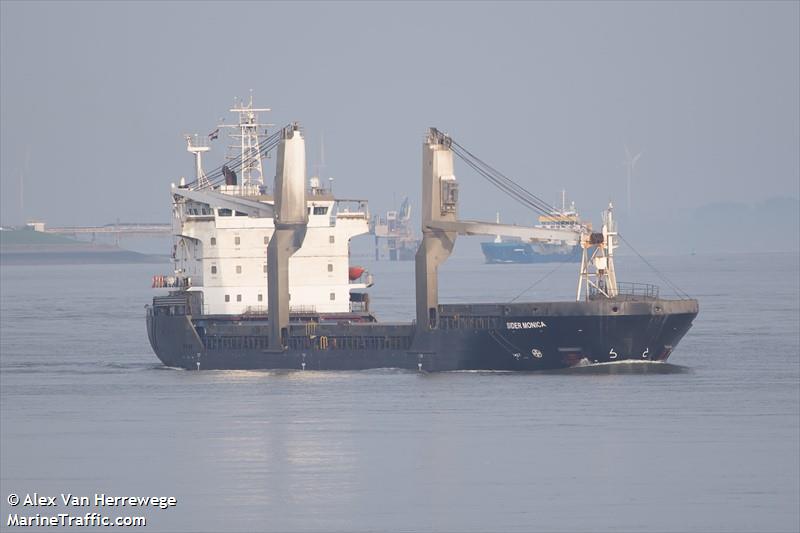sider monica (General Cargo Ship) - IMO 9432517, MMSI 255806133, Call Sign CQAC3 under the flag of Madeira