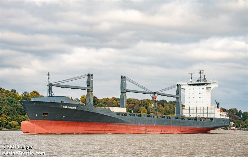 valentina (Container Ship) - IMO 9344722, MMSI 255806257, Call Sign CQAR7 under the flag of Madeira