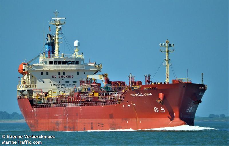 chemical luna (Chemical/Oil Products Tanker) - IMO 9521423, MMSI 256154000, Call Sign 9HA3837 under the flag of Malta