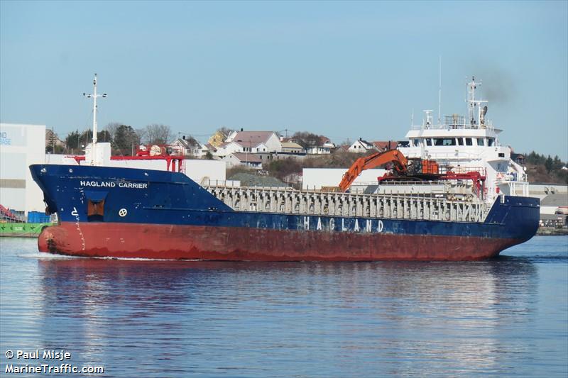 hagland carrier (General Cargo Ship) - IMO 9479931, MMSI 257064430, Call Sign LAHA8 under the flag of Norway