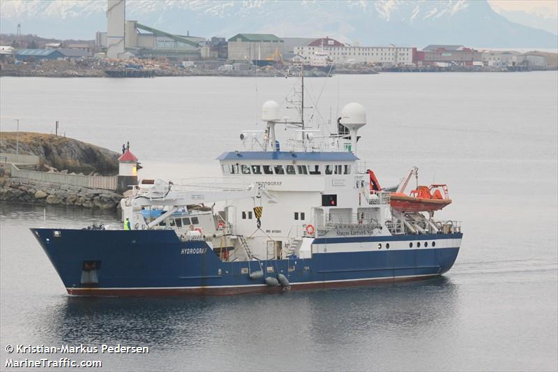 hydrograf (Research Vessel) - IMO 8416841, MMSI 257230500, Call Sign LNOW under the flag of Norway