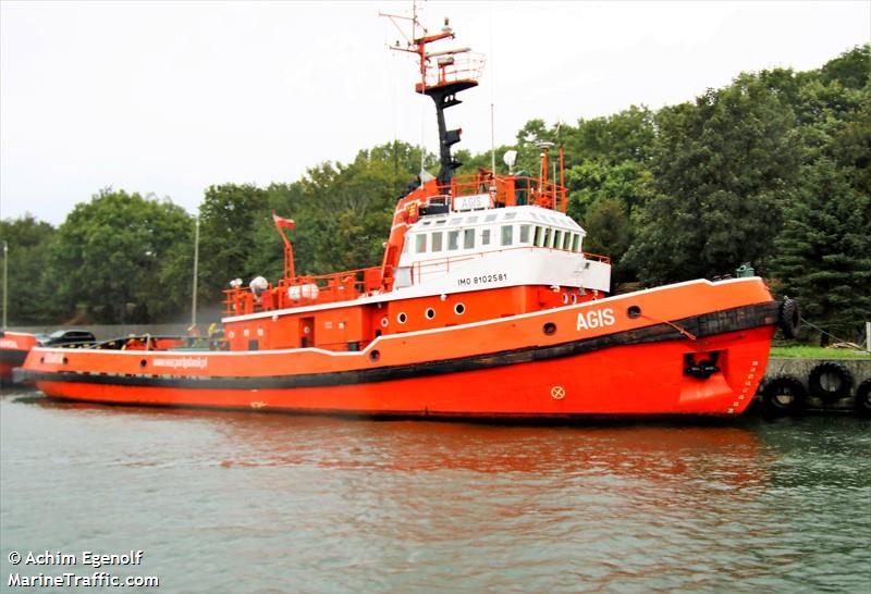 agis (Tug) - IMO 8102581, MMSI 261000210, Call Sign SQMB under the flag of Poland