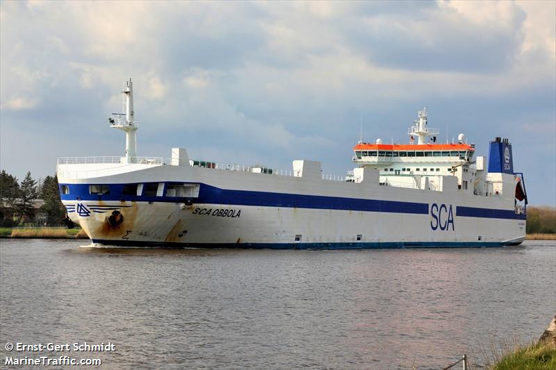 sca obbola (Ro-Ro Cargo Ship) - IMO 9087350, MMSI 265411000, Call Sign SEBR under the flag of Sweden