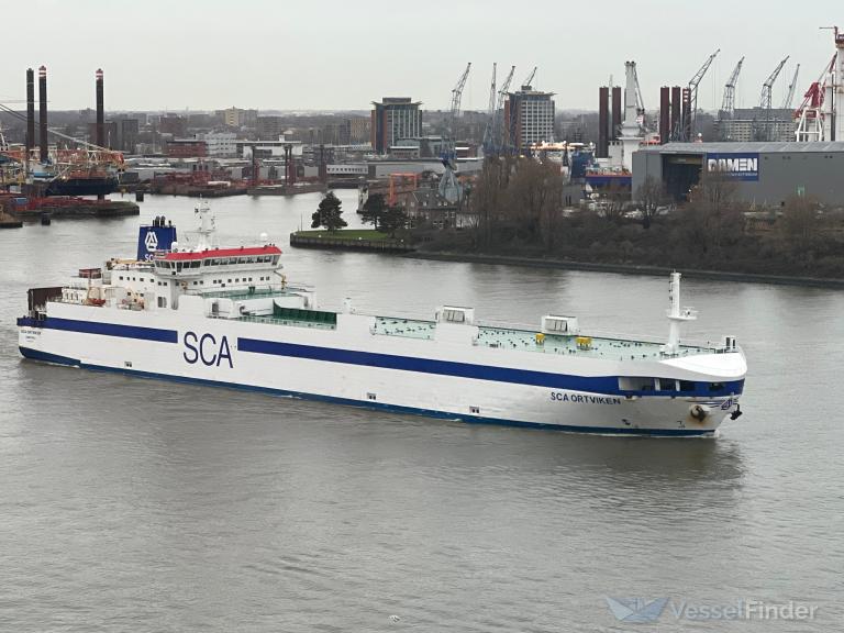 sca ortviken (Ro-Ro Cargo Ship) - IMO 9087374, MMSI 265412000, Call Sign SECN under the flag of Sweden