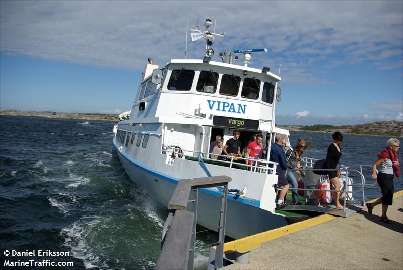vipan (Passenger Ship) - IMO 7114422, MMSI 265547240, Call Sign SGKZ under the flag of Sweden