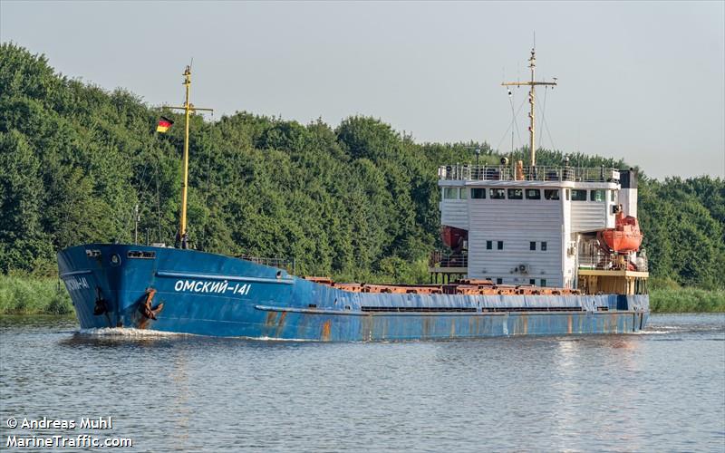 omskiy-141 (General Cargo Ship) - IMO 8873764, MMSI 273310600, Call Sign UGZK under the flag of Russia