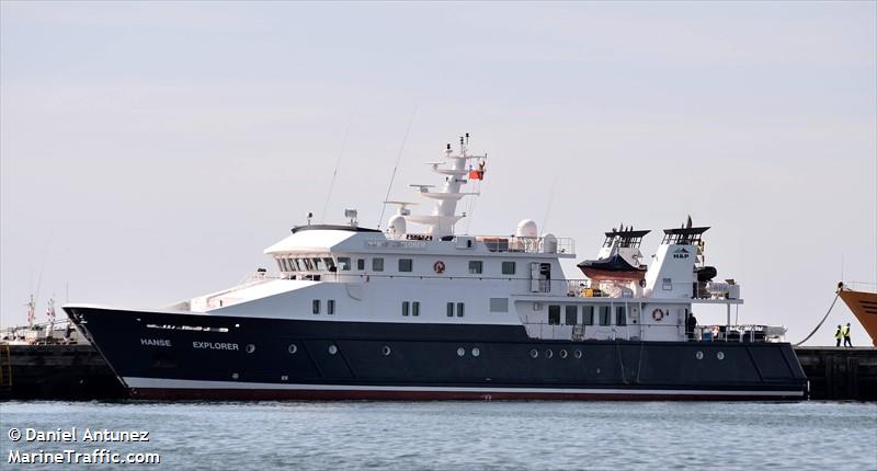 hanse explorer (Training Ship) - IMO 9346110, MMSI 304977000, Call Sign V2EI4 under the flag of Antigua & Barbuda