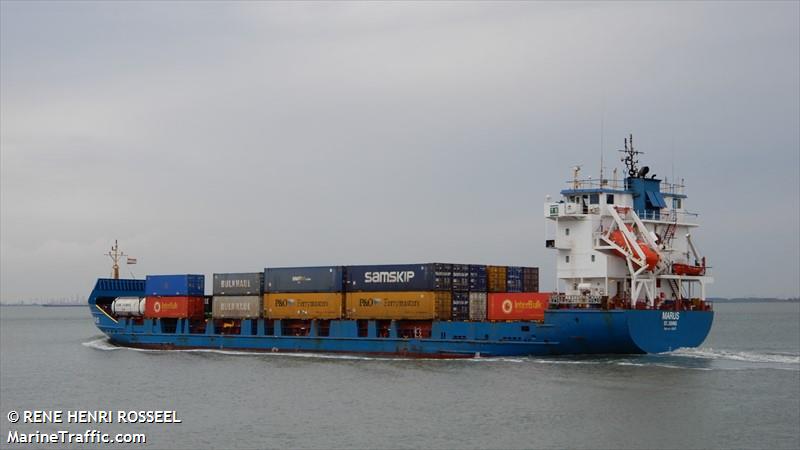 marus (Container Ship) - IMO 9110559, MMSI 305707000, Call Sign V2AR3 under the flag of Antigua & Barbuda