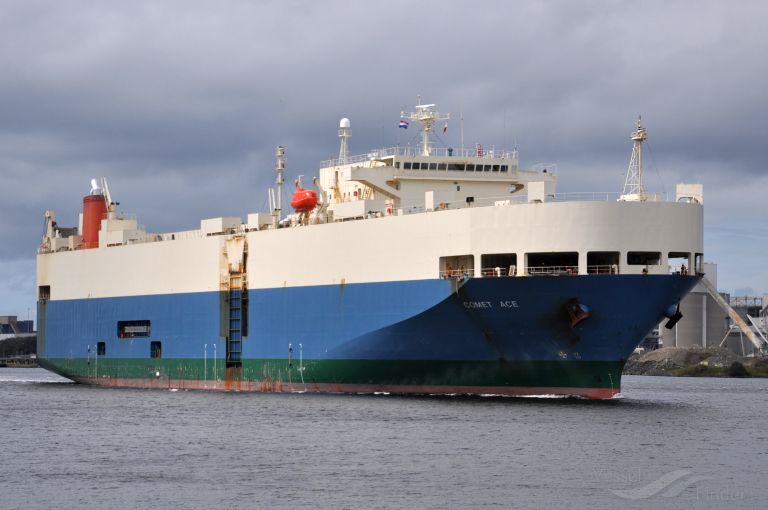 comet ace (Vehicles Carrier) - IMO 9182356, MMSI 351757000, Call Sign H3AM under the flag of Panama