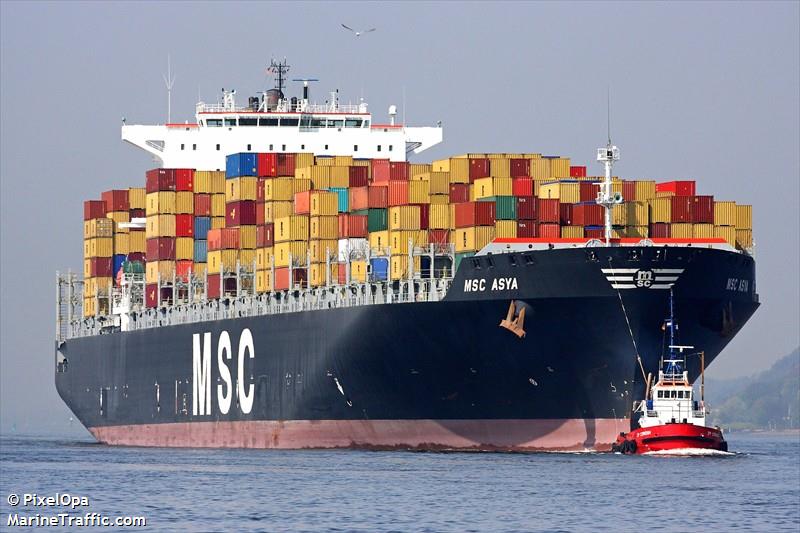 msc asya (Container Ship) - IMO 9339296, MMSI 354744000, Call Sign 3EOB8 under the flag of Panama