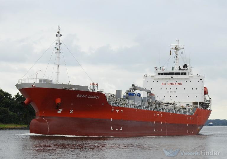 swan dignity (Chemical/Oil Products Tanker) - IMO 9806706, MMSI 355797000, Call Sign H9IZ under the flag of Panama