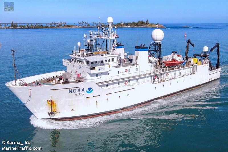 okeanos explorer (Research Vessel) - IMO 8835114, MMSI 369888000, Call Sign WTDH under the flag of United States (USA)