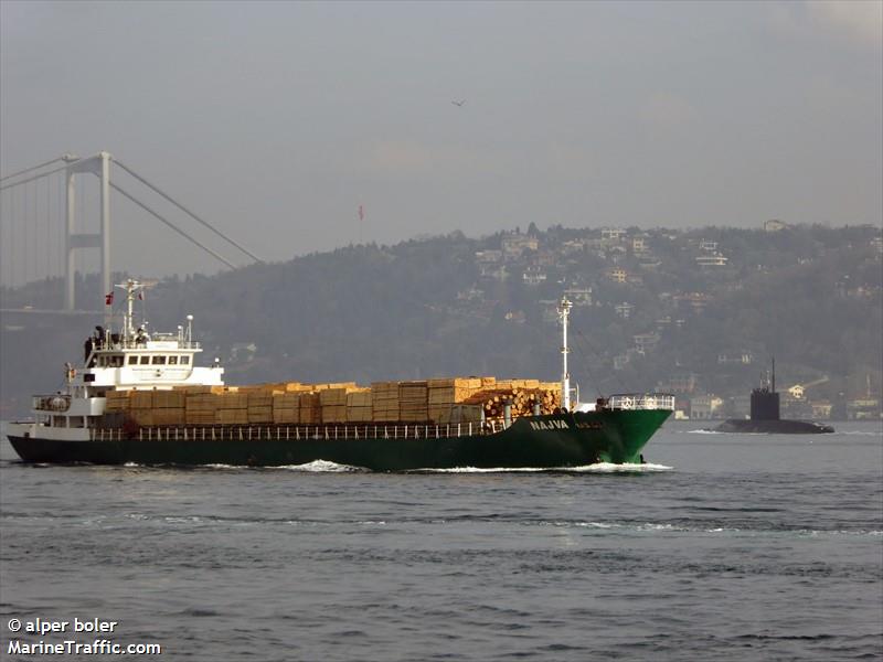 najva (General Cargo Ship) - IMO 9062283, MMSI 422880000, Call Sign EPAF9 under the flag of Iran