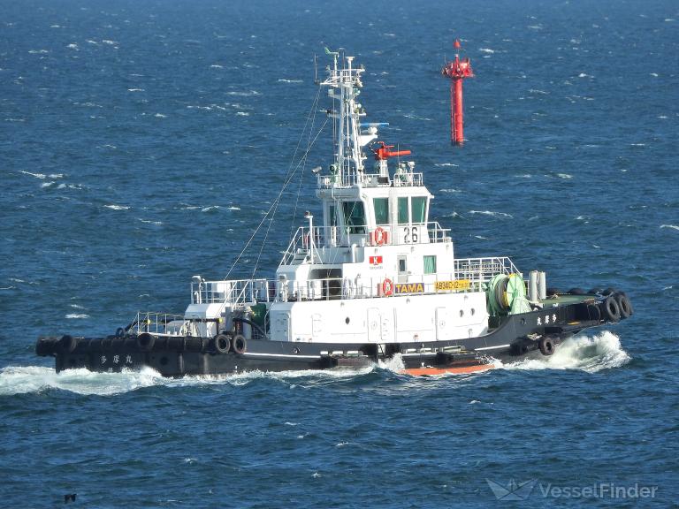 tama maru (Tug) - IMO , MMSI 431012348, Call Sign JD4480 under the flag of Japan