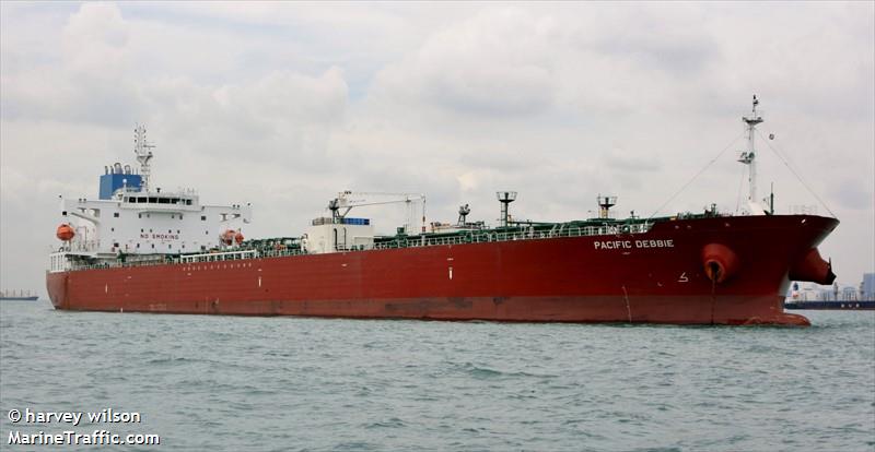 pacific debbie (Chemical/Oil Products Tanker) - IMO 9772058, MMSI 538007363, Call Sign V7FR6 under the flag of Marshall Islands