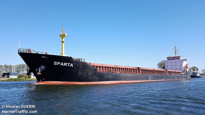 sparta (General Cargo Ship) - IMO 9372468, MMSI 636012774, Call Sign A8HT6 under the flag of Liberia