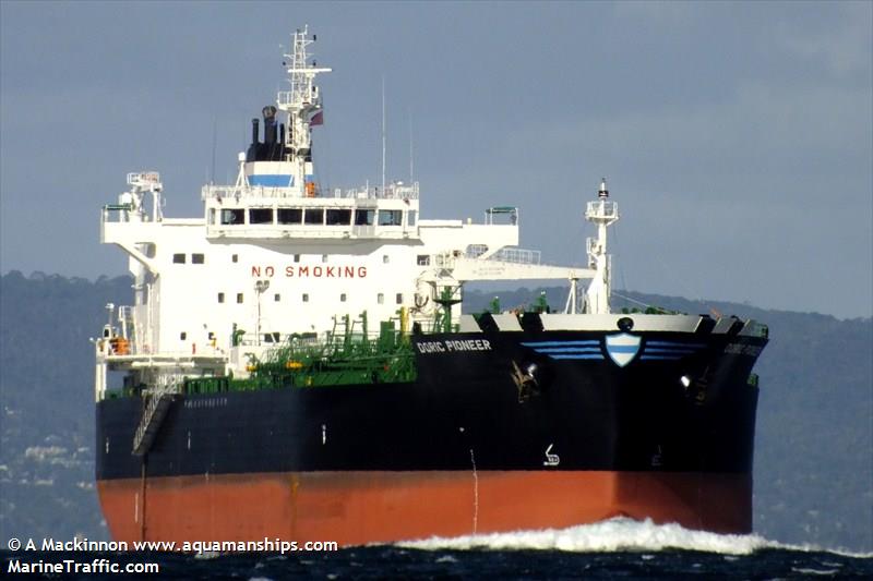doric pioneer (Chemical/Oil Products Tanker) - IMO 9637117, MMSI 636015875, Call Sign D5DG8 under the flag of Liberia