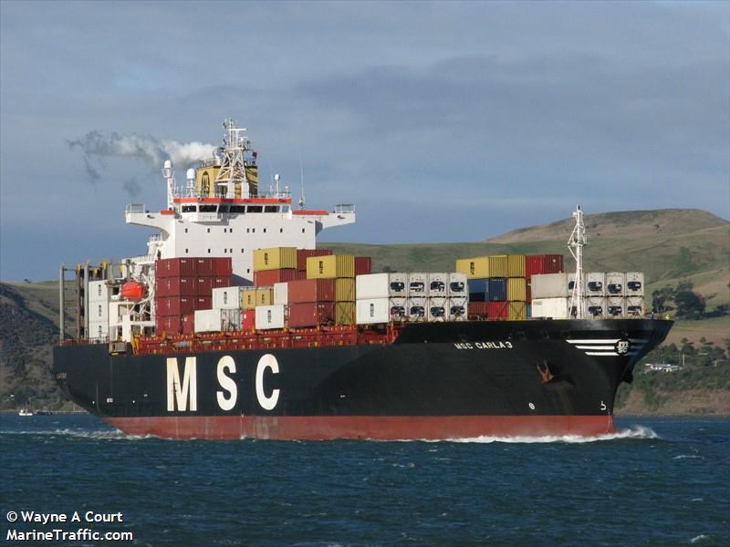 msc carla 3 (Container Ship) - IMO 9124512, MMSI 636017007, Call Sign D5IW2 under the flag of Liberia