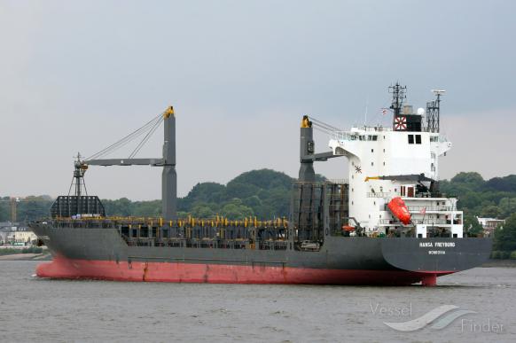 hansa freyburg (Container Ship) - IMO 9256389, MMSI 636092810, Call Sign D5PC7 under the flag of Liberia