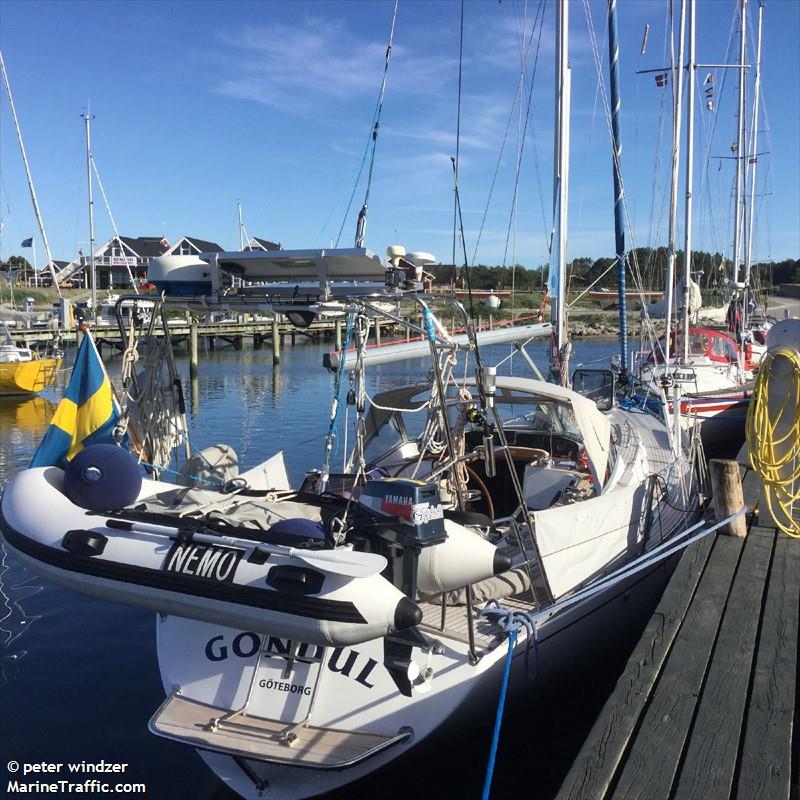 gondul (Pleasure craft) - IMO , MMSI 265782090, Call Sign 8SY9803 under the flag of Sweden