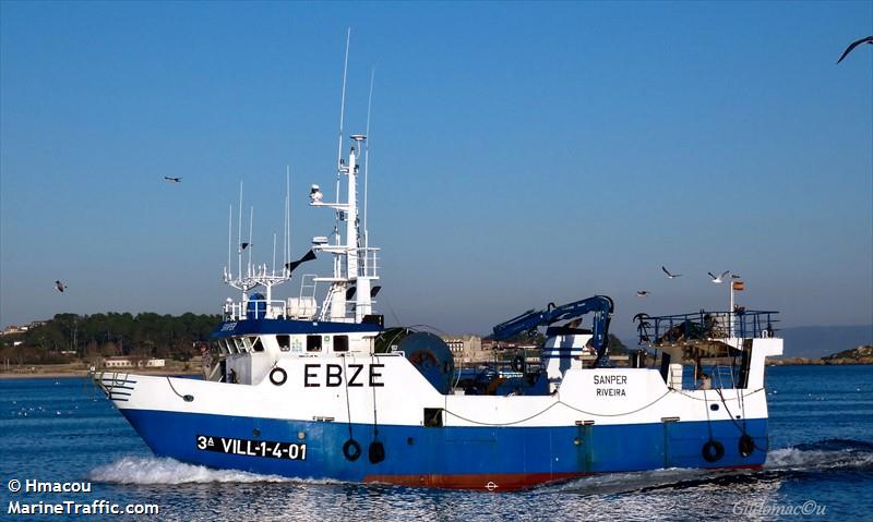 sanper (Fishing vessel) - IMO , MMSI 224056130, Call Sign EBZE under the flag of Spain