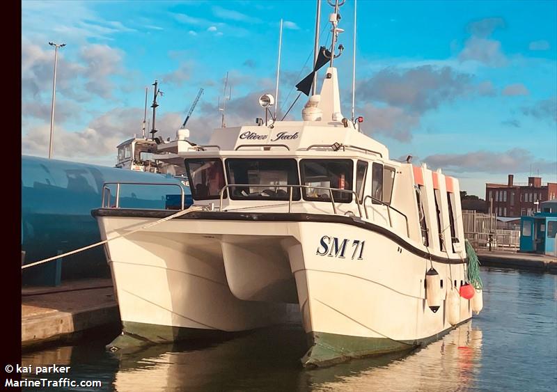 oliver jack (Fishing vessel) - IMO , MMSI 235118152, Call Sign 2JQS2 under the flag of United Kingdom (UK)