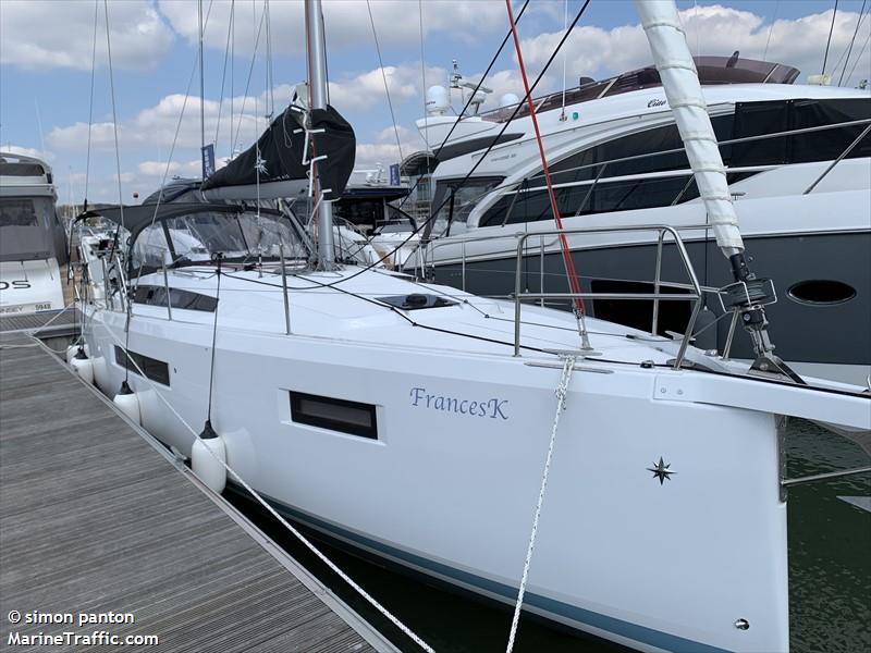 francesk (Sailing vessel) - IMO , MMSI 235089672, Call Sign 2FAP9 under the flag of United Kingdom (UK)
