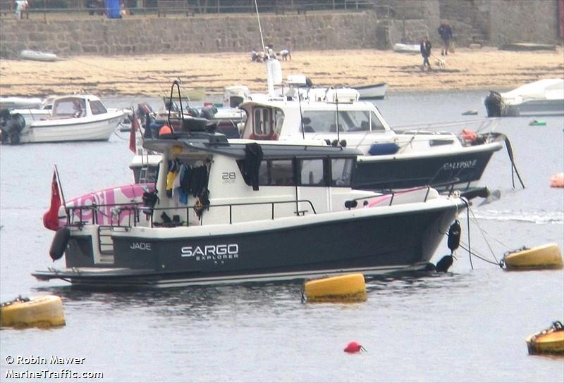 jade (Pleasure craft) - IMO , MMSI 235114622 under the flag of United Kingdom (UK)