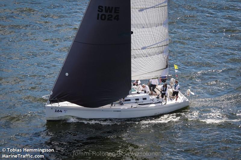 naomi first 40.7 (Sailing vessel) - IMO , MMSI 265654790, Call Sign SC5650 under the flag of Sweden